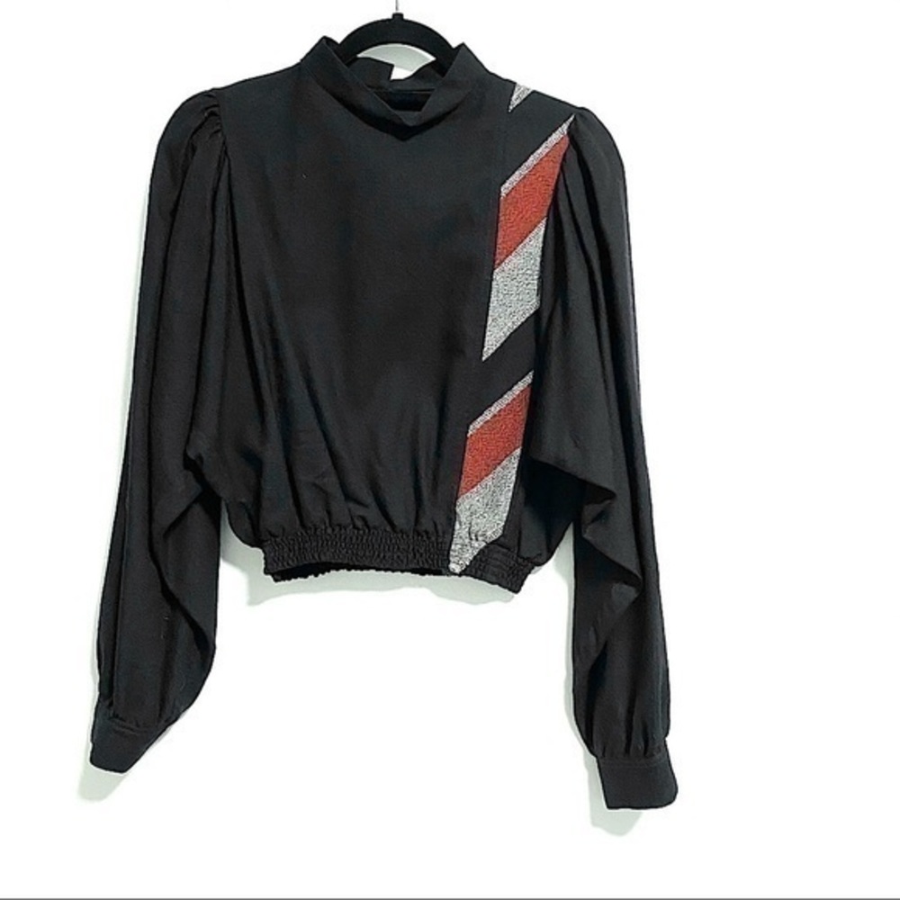 Vintage. Lu Aldo Milan wool crop blouse